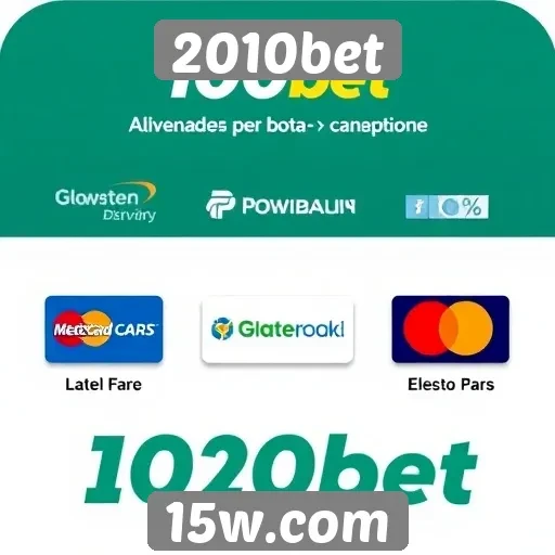 Opções de pagamento oferecidas pela 2010bet